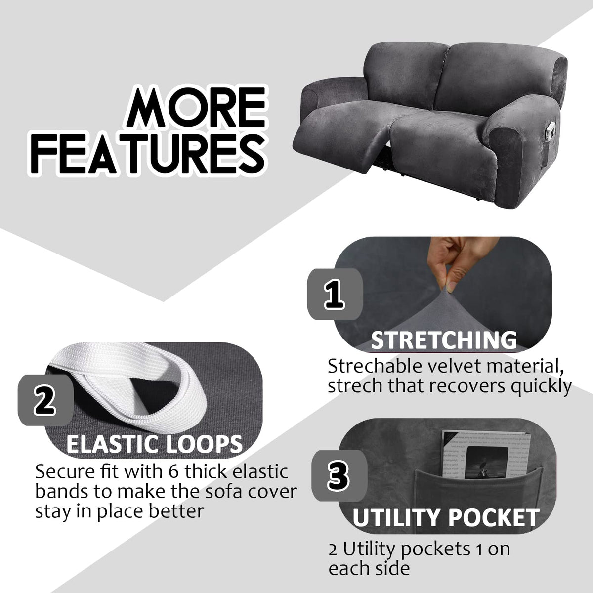ULTICOR seat-pieces provide snug coverage for two-seater.