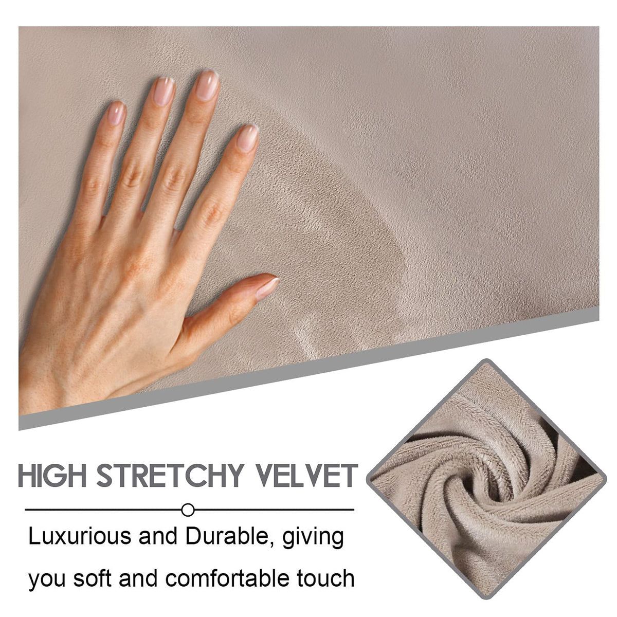 ULTICOR velvet recliner cover center back seat piece blends with decor and adds softness.