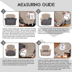 ULTICOR velvet recliner cover protects against stains and daily wear.