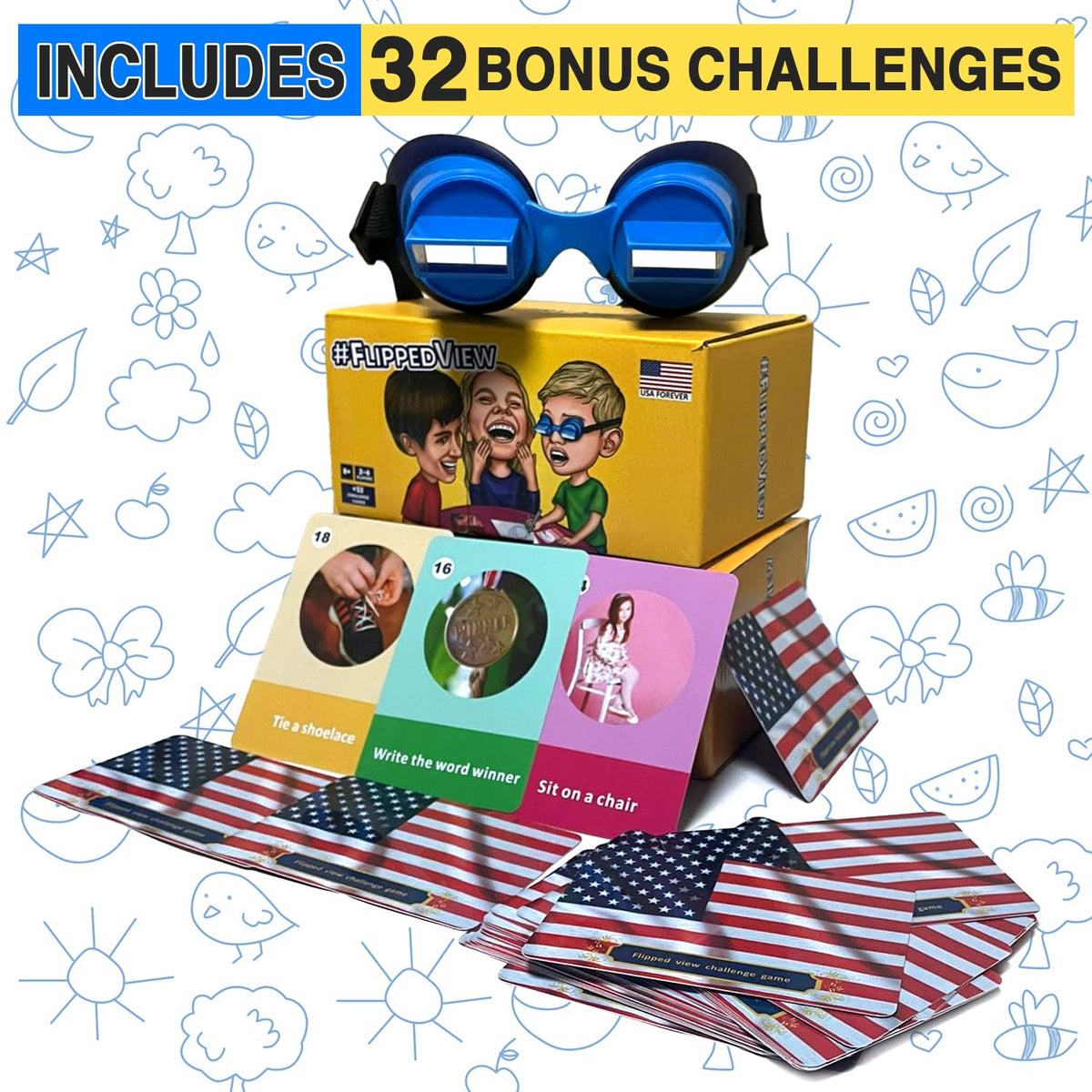 Ultra Kart colorful goggles and cards show vibrant design.