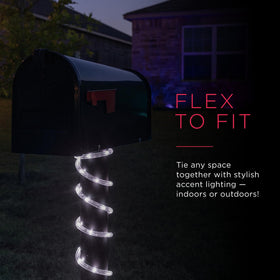 UltraPro Escape Rope Light mounted on a deck for evening illumination