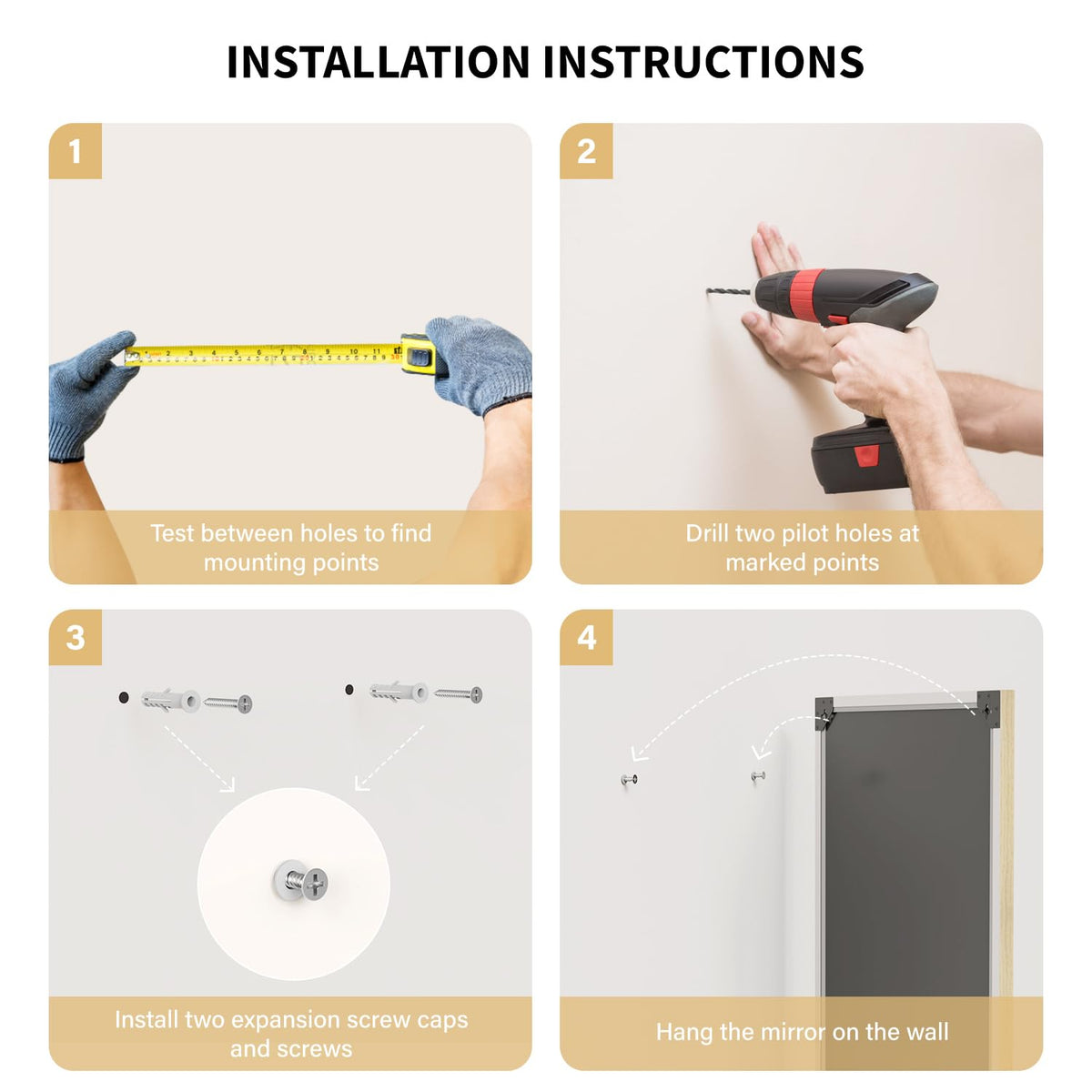 Ultrue fast 3-minute install enables quick wall setup and minimal downtime.