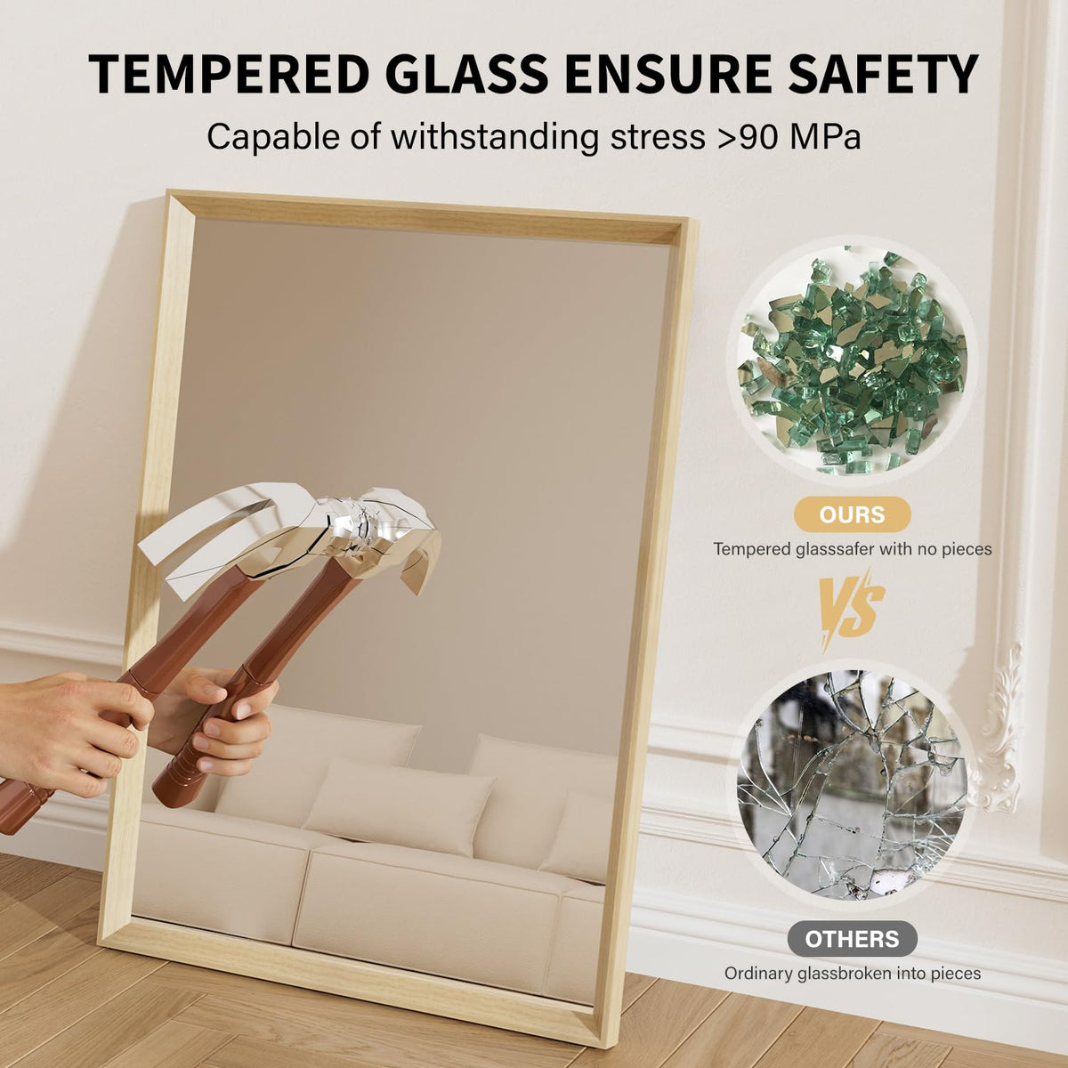 Ultrue protective packaging with corner guards safeguards delivery.