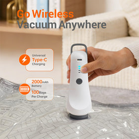 Ulycon cordless travel pump charging and ready for on-the-go use