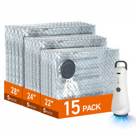 Ulycon travel vacuum bags and pump in action for quick packing