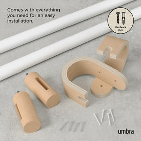 Umbra Bellwood center-support bracket for maximum weight stability
