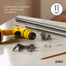 Telescoping action demonstrates easy length adjustment.