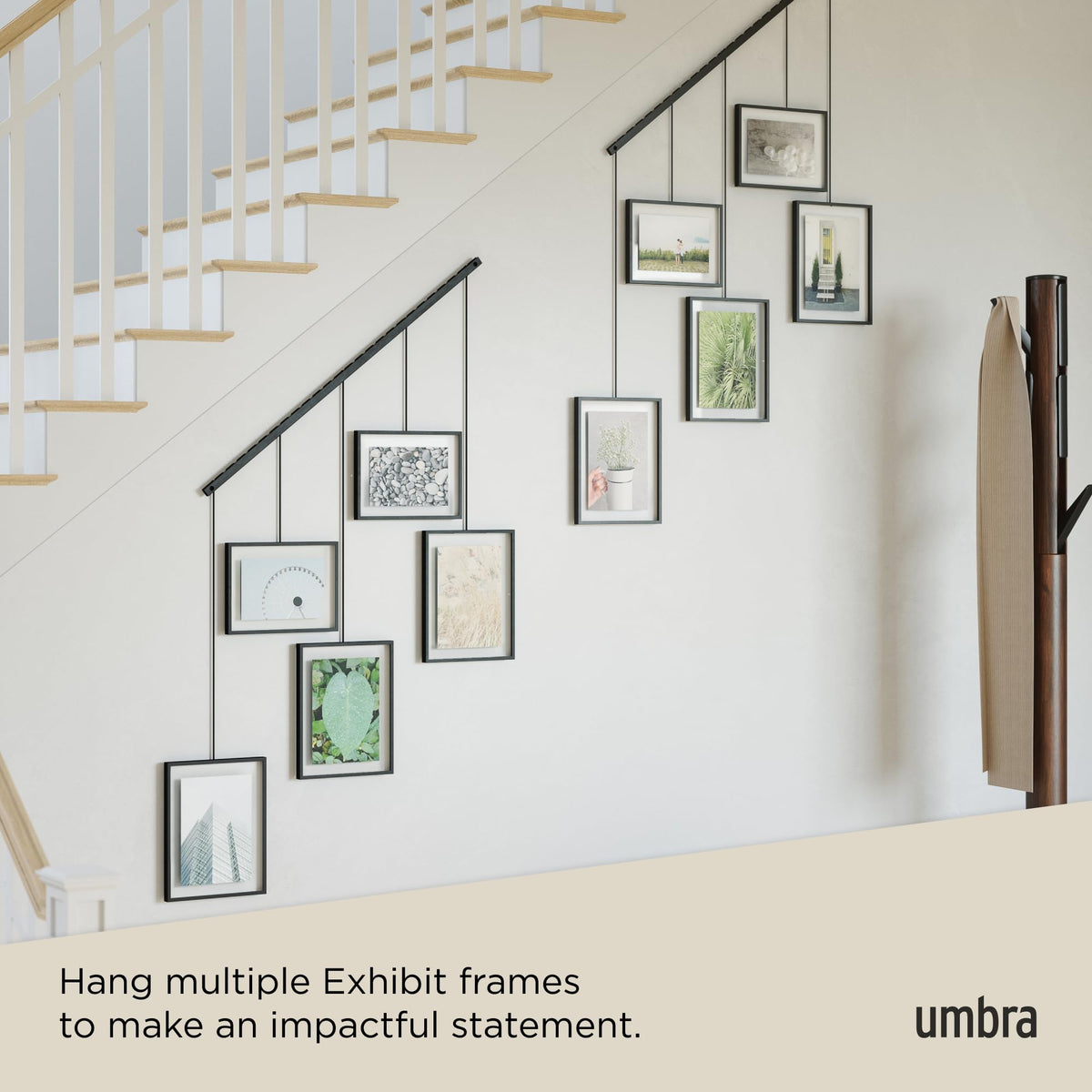 Umbra Exhibit swappable photos enable quick seasonal refreshes.