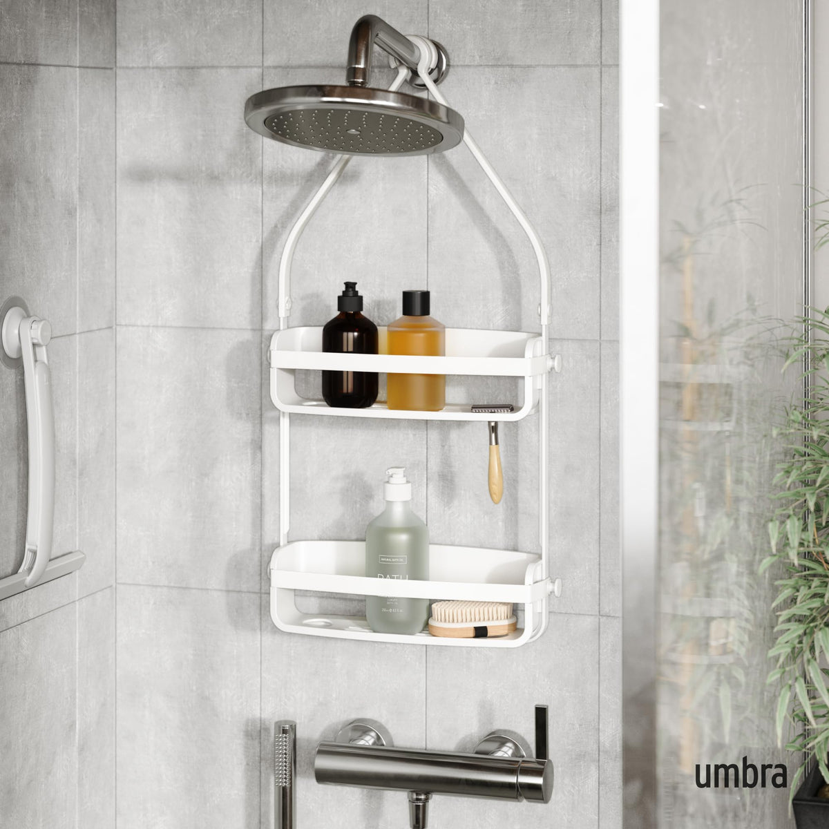 Umbra Flex interior view highlighting space for multiple bottles.