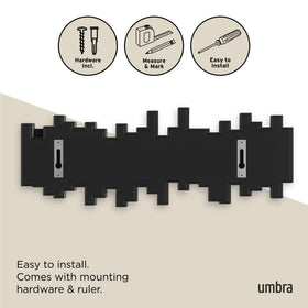 Umbra Sticks ideal for entryways and dorm rooms to tidy coats and bags.