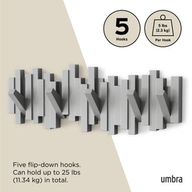 Umbra Sticks entryway storage solution for coats, hats, and accessories