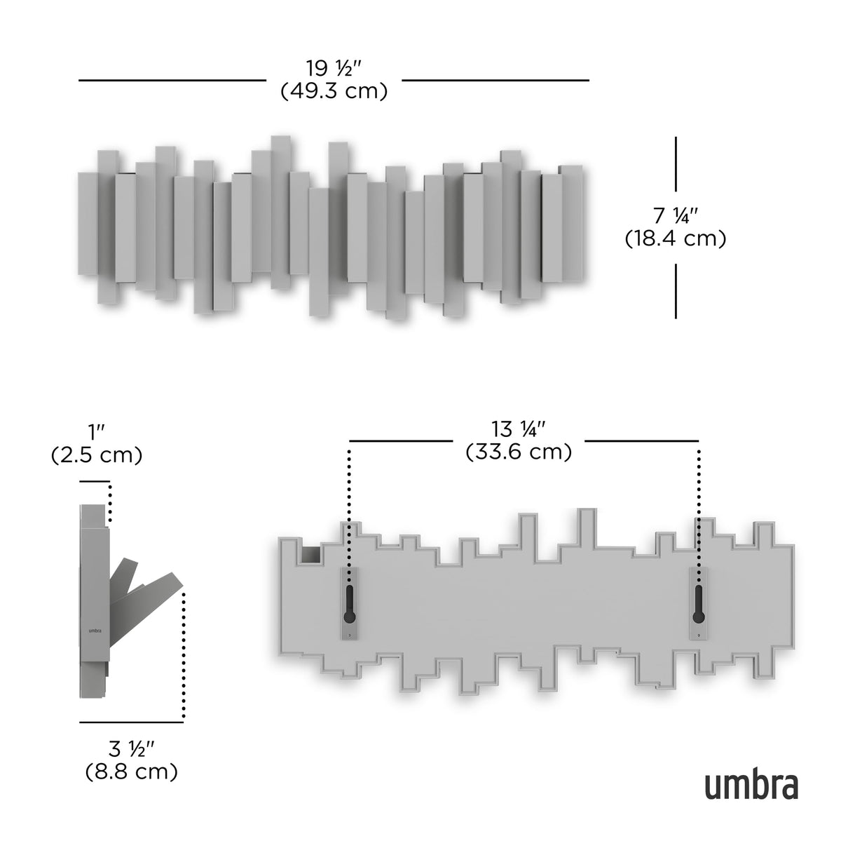 Umbra Sticks sculptural wall hanger doubles as modern art when not in use