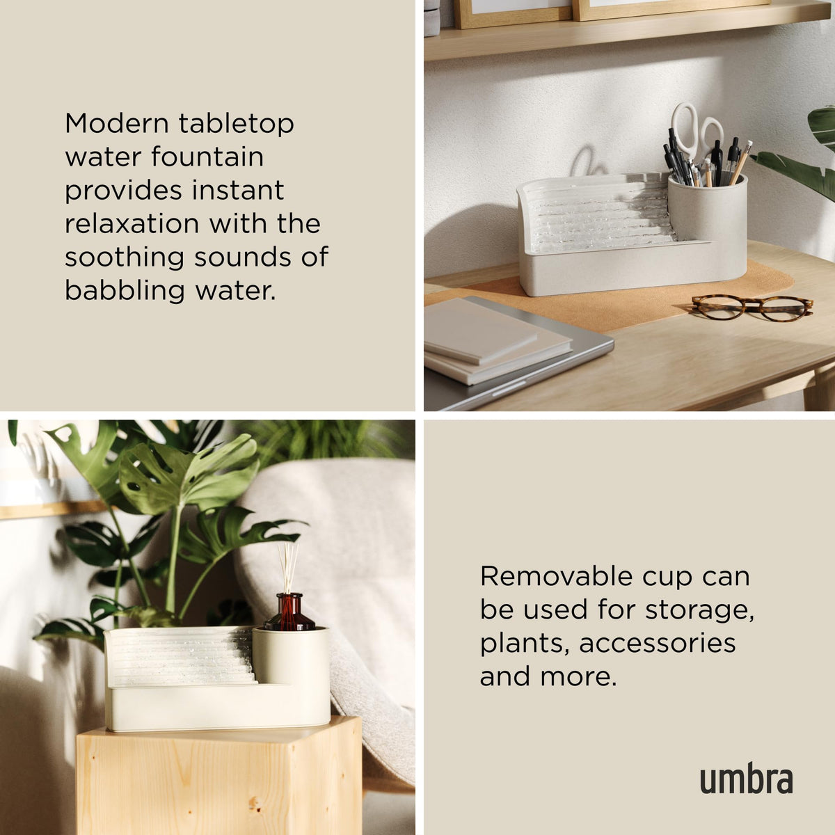 Umbra Stream close-up highlighting the MAX/MIN indicators and water motion.