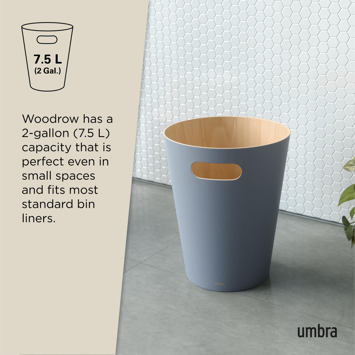 Care tip: use bag liners and avoid wet items on wood.