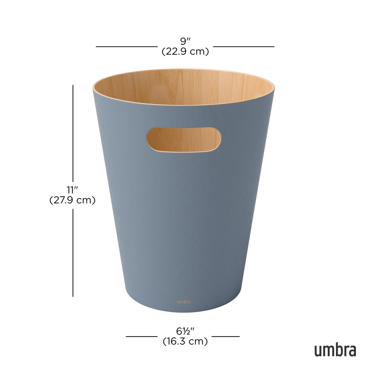 Integrated handles let you move Woodrow easily.