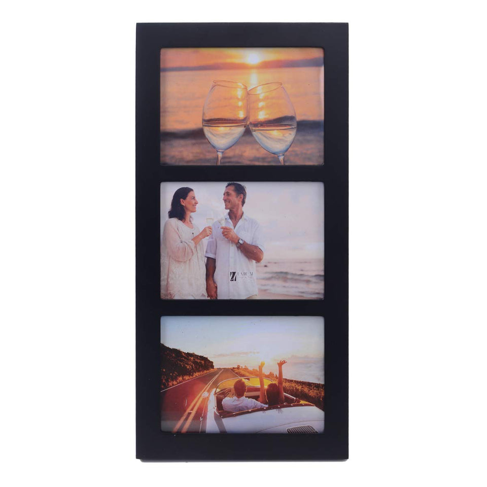 UMICAL 5x7 collage frame front view with three openings for memories.