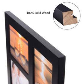 Swivel tabs enable easy loading of photos into the frame