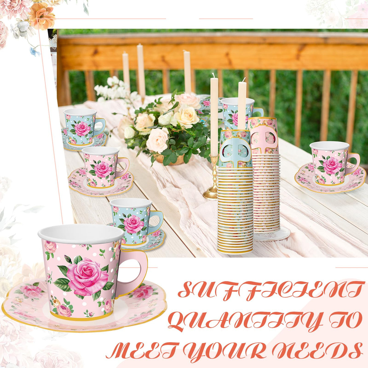 Umigy floral pattern design brings spring vibes to gatherings.