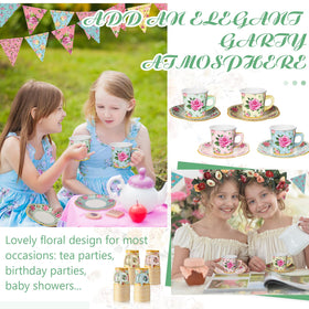 Umigy classic floral theme tea party decor in action