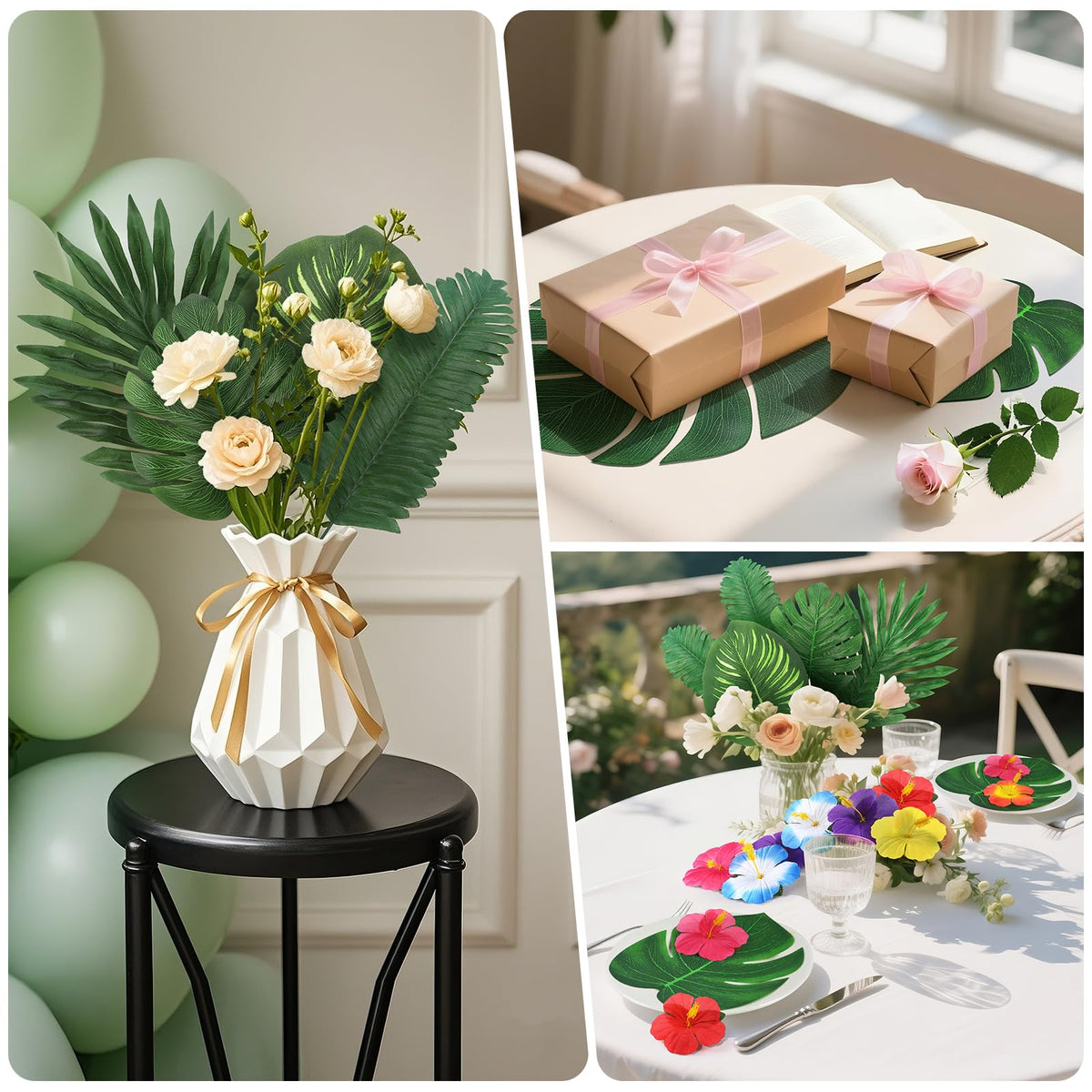 UMIKU hibiscus flowers add bright color to party decor