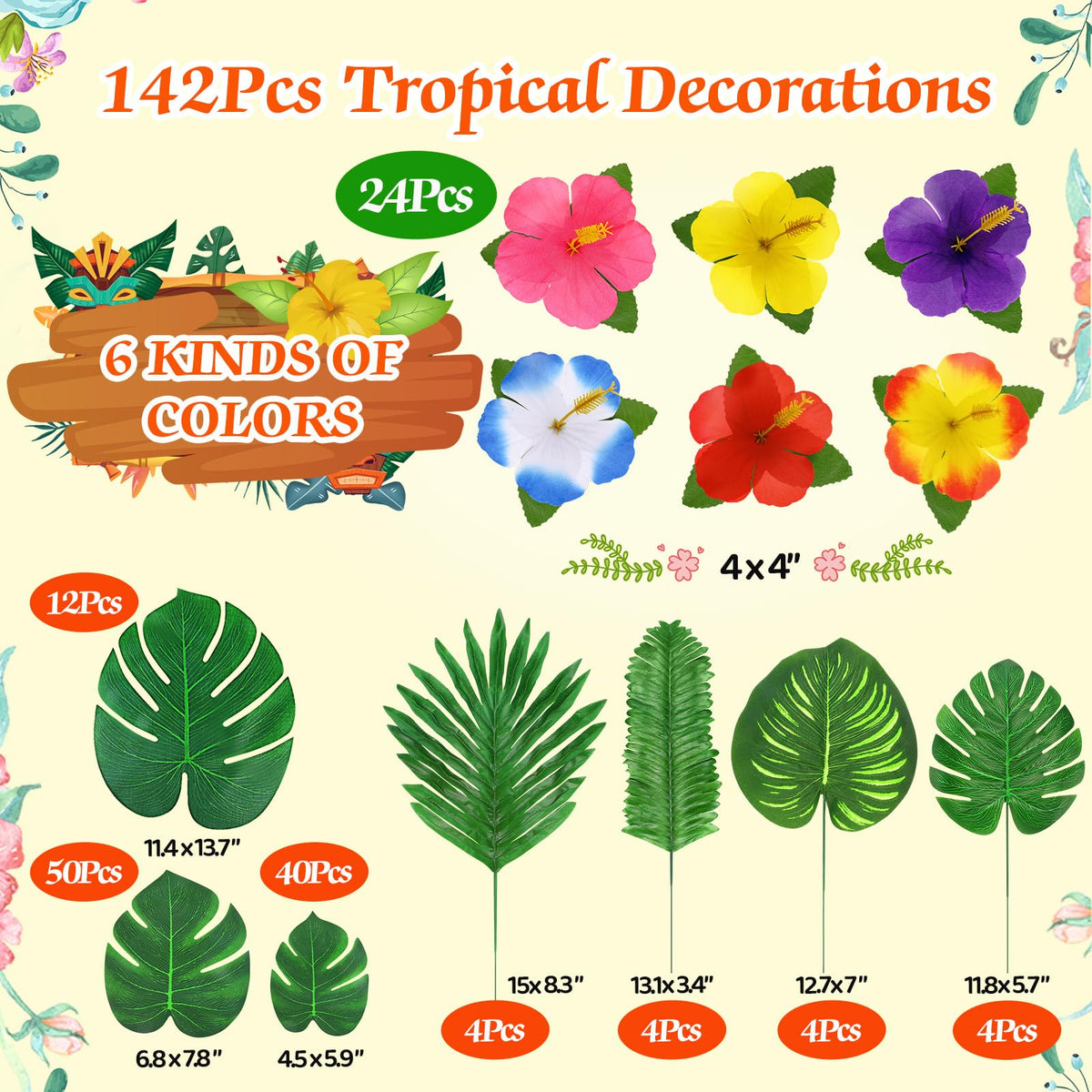 UMIKU six-color palette for versatile tropical themes
