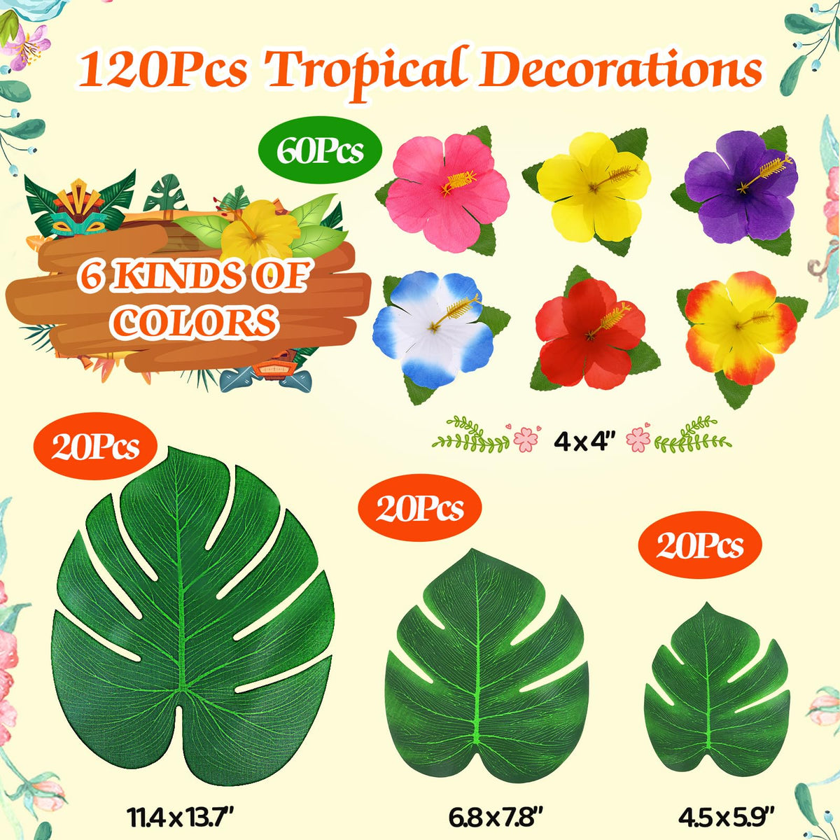 UMIKU Hawaiian party decor for easy DIY centerpieces