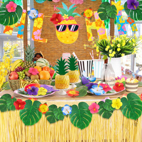 UMIKU tropical decor kit for beach and luau themed parties