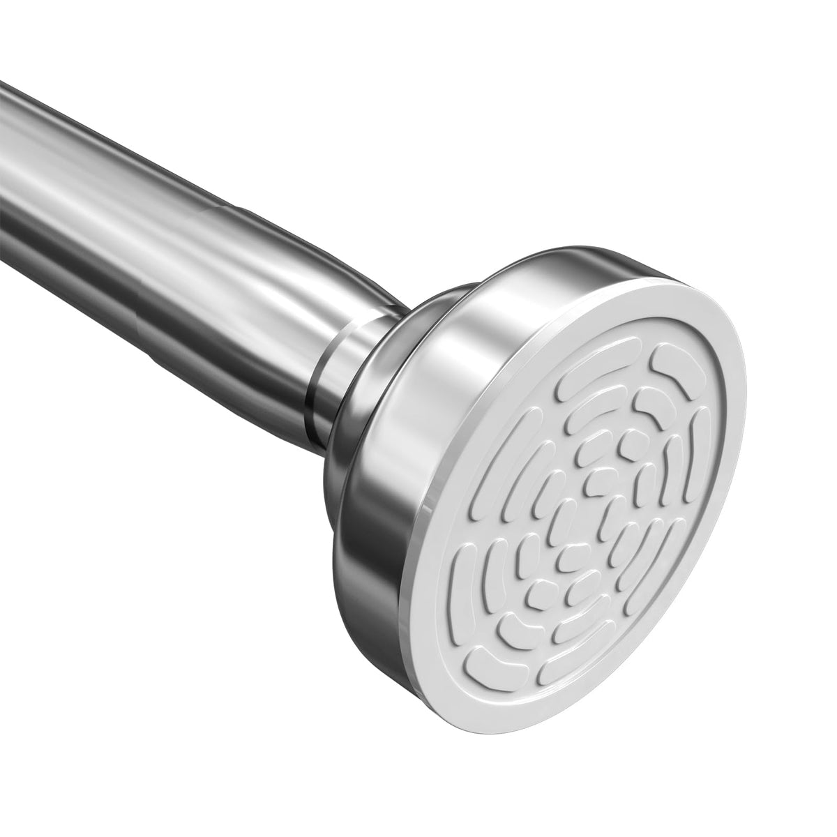 Umimile shower rod extended to 50–86 inches for tool-free adjustment