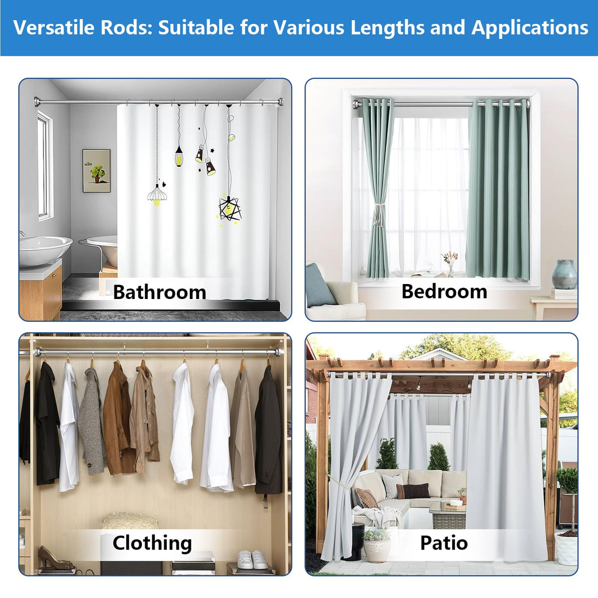 Umimile no-drill installation for quick curtain mounting