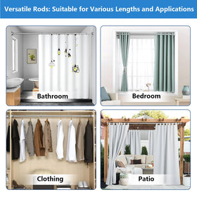 Umimile no-drill installation for quick curtain mounting
