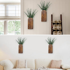 Umitiu wall-mounted vase with backplate for versatile mounting.