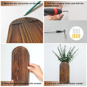 Umitiu waterproof-coated wood planters resist warping in damp spaces.