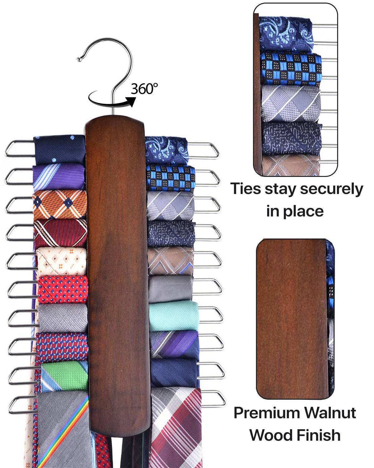 Umo Lorenzo center organizer design highlighting versatile storage for belts and scarves.