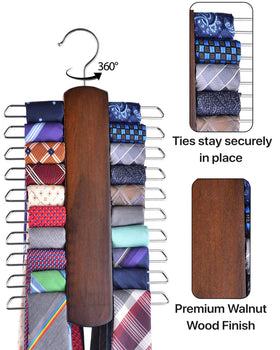 Umo Lorenzo center organizer design highlighting versatile storage for belts and scarves.