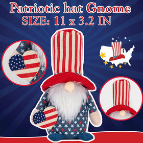 unanscre 11-inch gnome with white beard fits tabletops easily.
