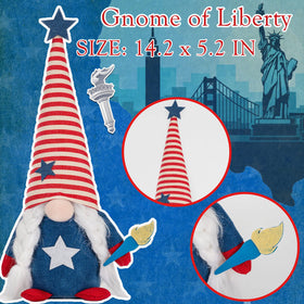 unanscre hand-sewn-heart-pattern gnome adds handmade charm to any display.