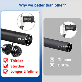 UNCONSIL curtain rod includes heavy-duty brackets and screws for secure support.