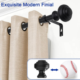 UNCONSIL curtain rod matte black finish suits modern interiors and durable performance.