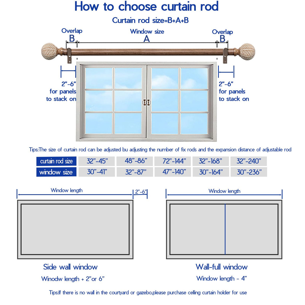 UNCONSIL humidity-resistant curtain rod suitable for damp spaces