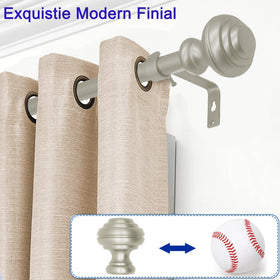UNCONSIL nickel curtain rod brackets secure heavy drapes with reliable mounting.