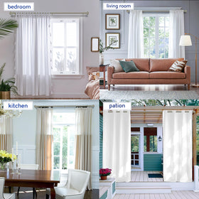 UNCONSIL nickel curtain rod in a living room highlights stylish finish.