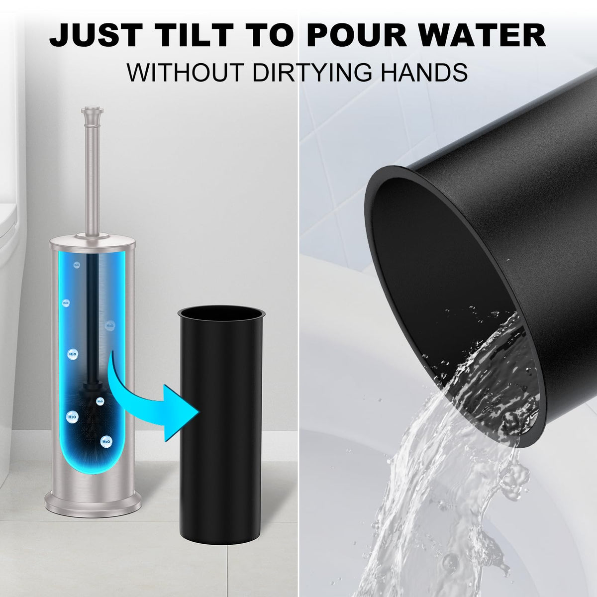 UNCONSIL space saving design fits tight bathrooms without clutter.