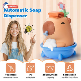 UNEEDE Capybara silicone detail highlighting soft texture for kid friendly use