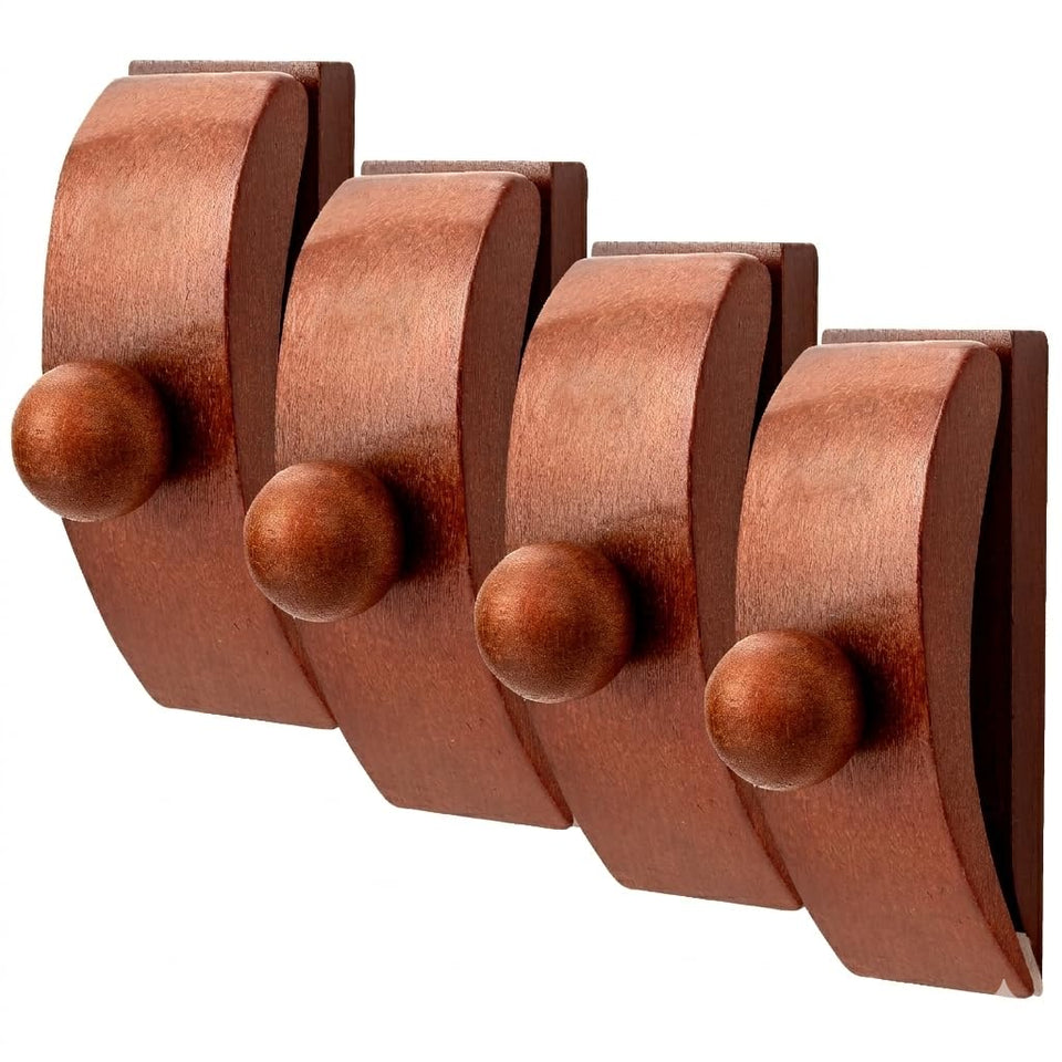 UNI-QUILT wooden quilt hanger set displays textiles with sturdy natural finish for damage-free hanging