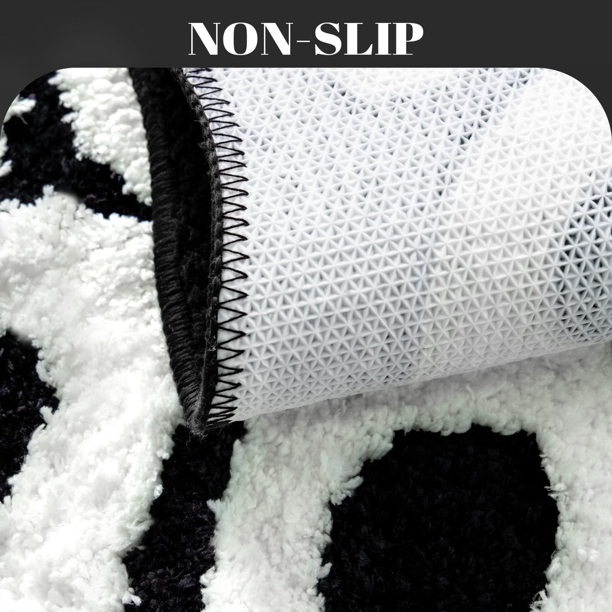 UNIBATH You Look Good bath mat absorbent fibers keep feet dry after showers