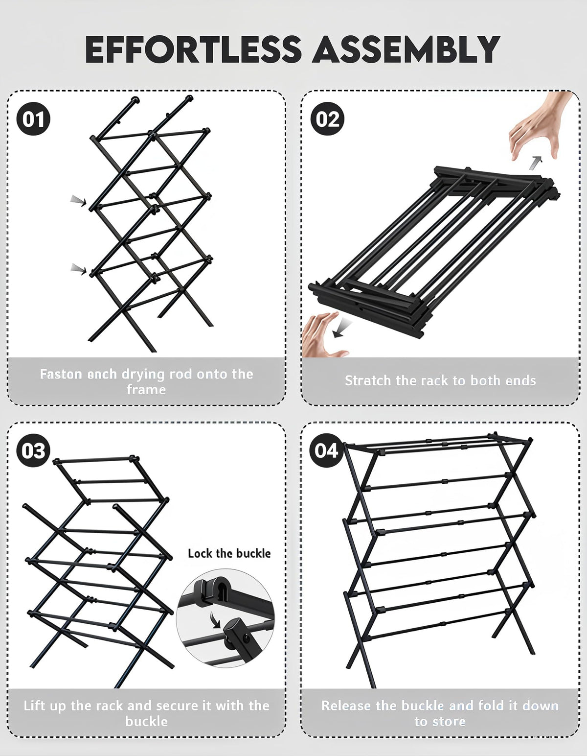 UNICCA delicate-care air-drying rack keeps sweaters and cashmere in shape