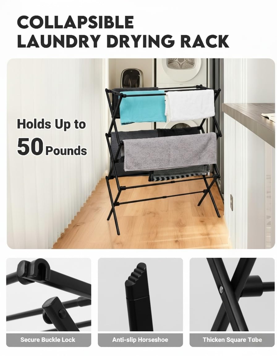 UNICCA indoor-outdoor dryer rack on balcony suitable for sun and breeze