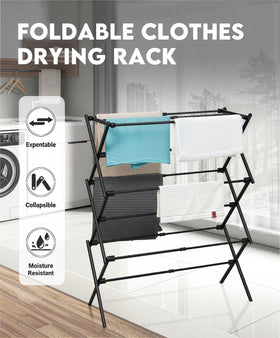 UNICCA rust-proof steel drying rack ready for balcony use indoors or outdoors