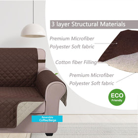 U-NICE HOME Loveseat Cover keeps fur and messes contained for pet-friendly living