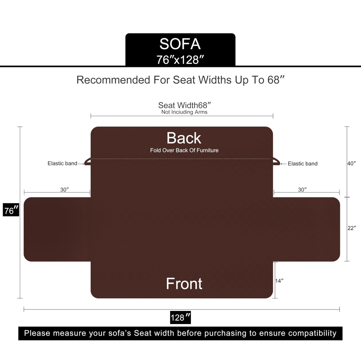 Machine washable U-NICE HOME sofa cover for quick refresh